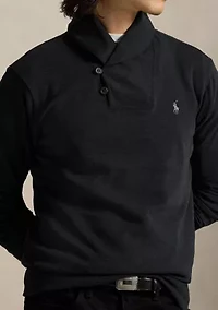 Luxury Jersey Shawl-Collar Pullover