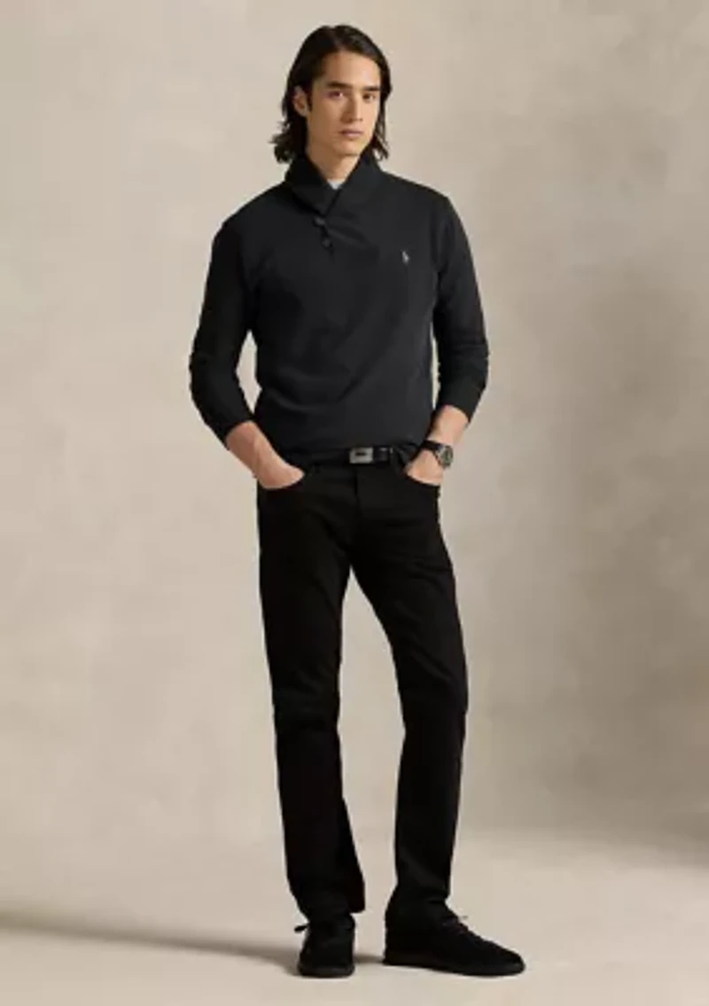 Luxury Jersey Shawl-Collar Pullover