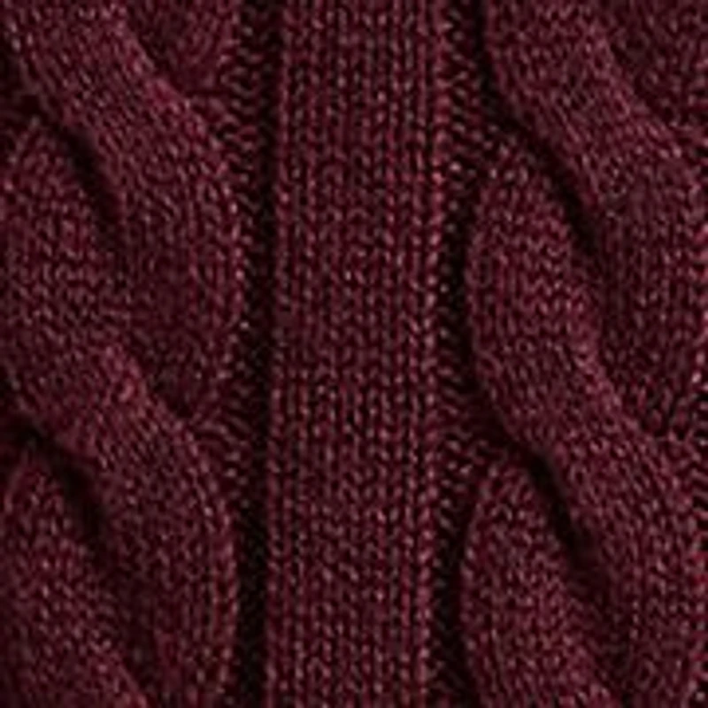 Big & Tall Cable-Knit Cotton Sweater