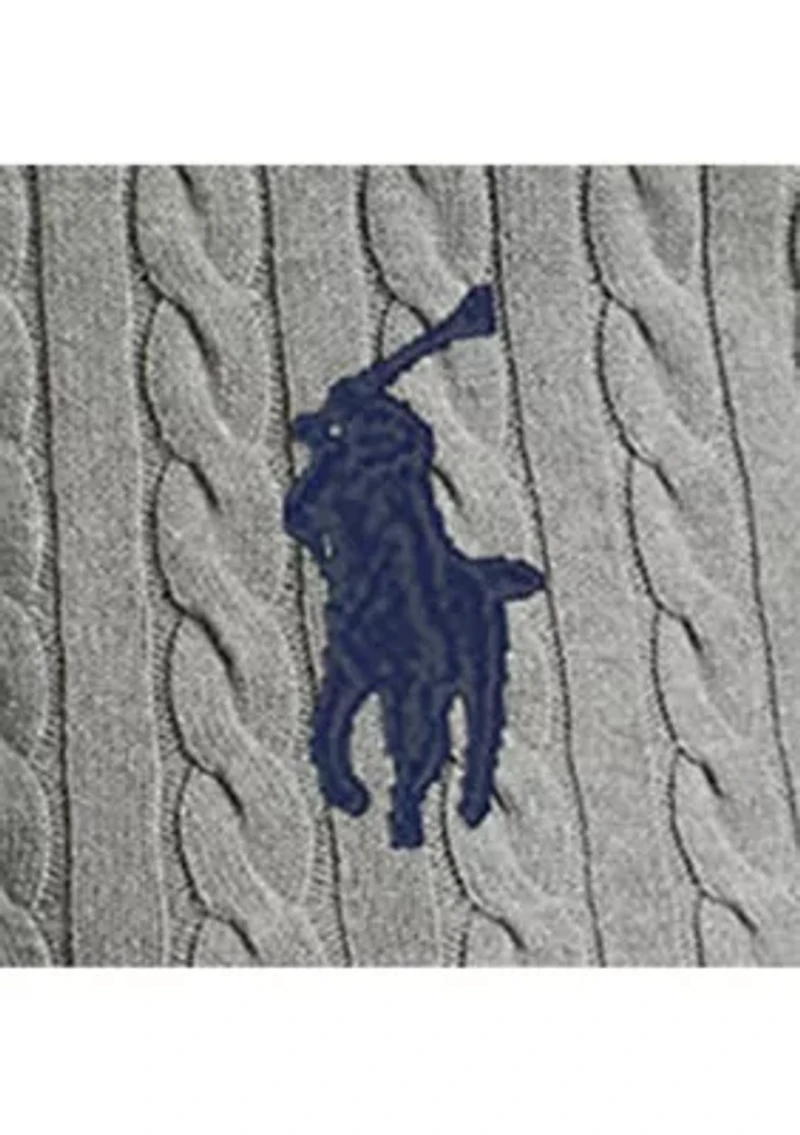 Big & Tall Cable-Knit Cotton Sweater