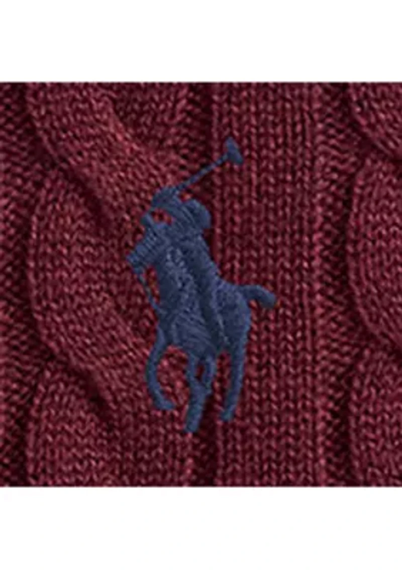 Big & Tall Cable-Knit Cotton Sweater