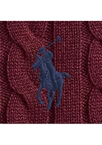 Big & Tall Cable-Knit Cotton Sweater