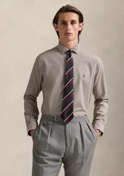 Classic Fit Houndstooth Twill Shirt