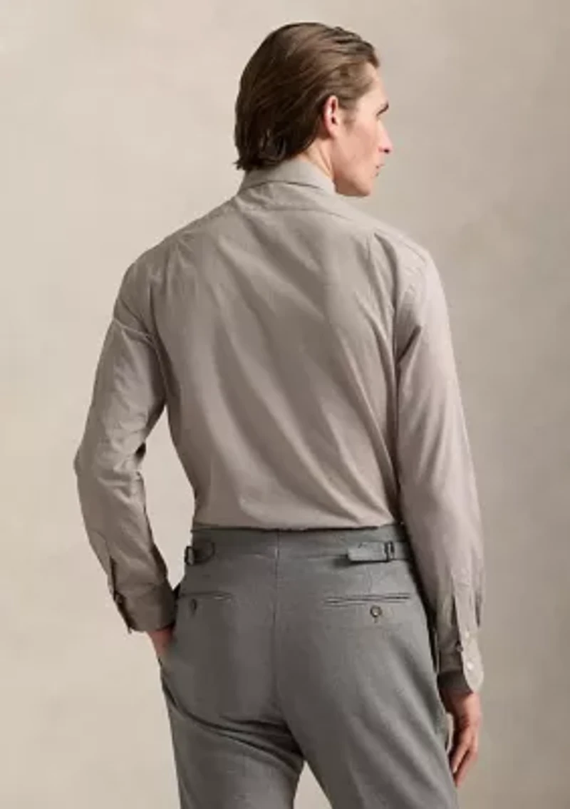 Classic Fit Houndstooth Twill Shirt