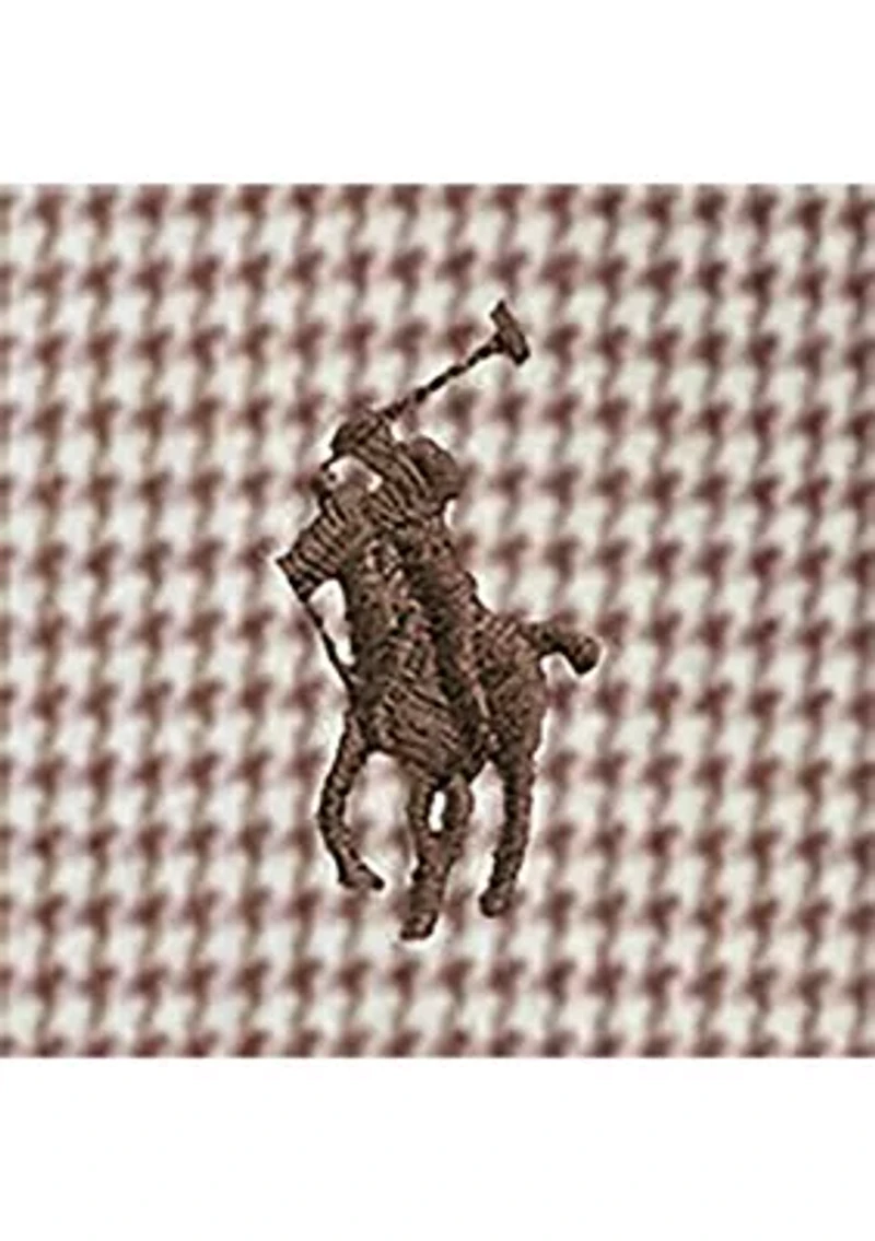 Classic Fit Houndstooth Twill Shirt