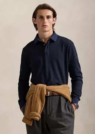 Classic Fit Glen Plaid Jersey Polo Shirt