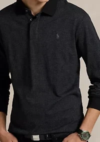 Classic Fit Glen Plaid Jersey Polo Shirt