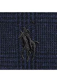 Classic Fit Glen Plaid Jersey Polo Shirt