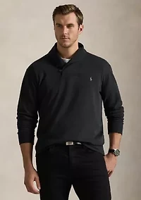Big & Tall Luxury Jersey Shawl-Collar Pullover