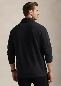Big & Tall Luxury Jersey Shawl-Collar Pullover