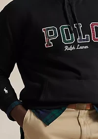 Big & Tall The RL Fleece Plaid-Logo Hoodie