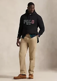 Big & Tall The RL Fleece Plaid-Logo Hoodie