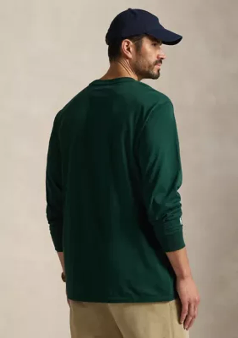 Big & Tall Plaid-Logo Jersey T-Shirt