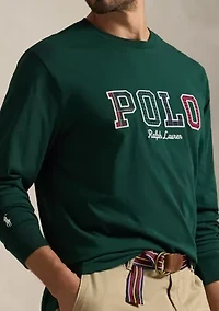 Big & Tall Plaid-Logo Jersey T-Shirt