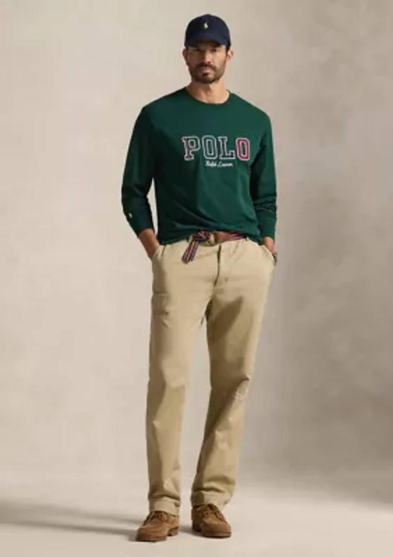 Big & Tall Plaid-Logo Jersey T-Shirt