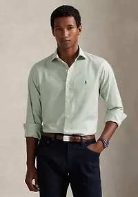 Classic Fit Checked Basket Weave Shirt