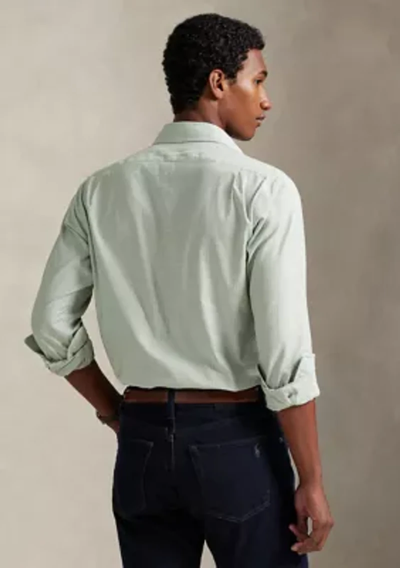 Classic Fit Checked Basket Weave Shirt