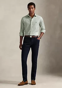 Classic Fit Checked Basket Weave Shirt