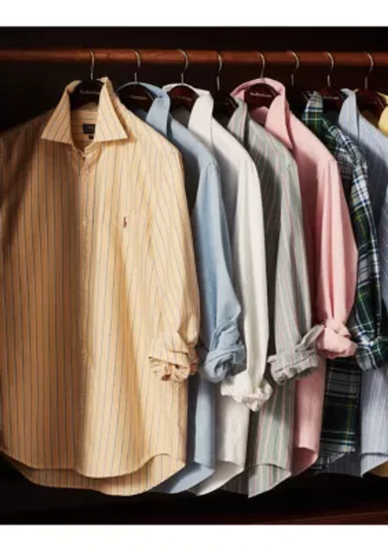 Classic Fit Checked Basket Weave Shirt