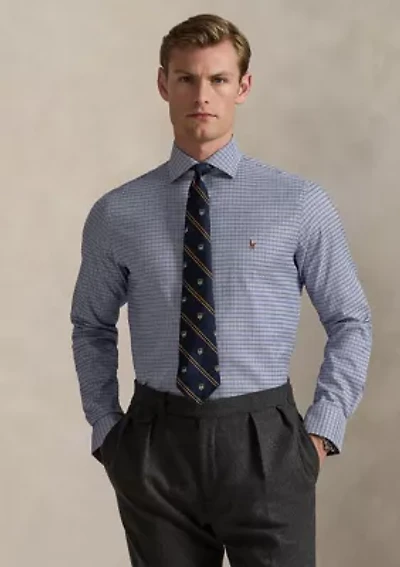 Classic Fit Checked Oxford Shirt