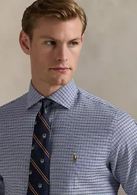 Classic Fit Checked Oxford Shirt