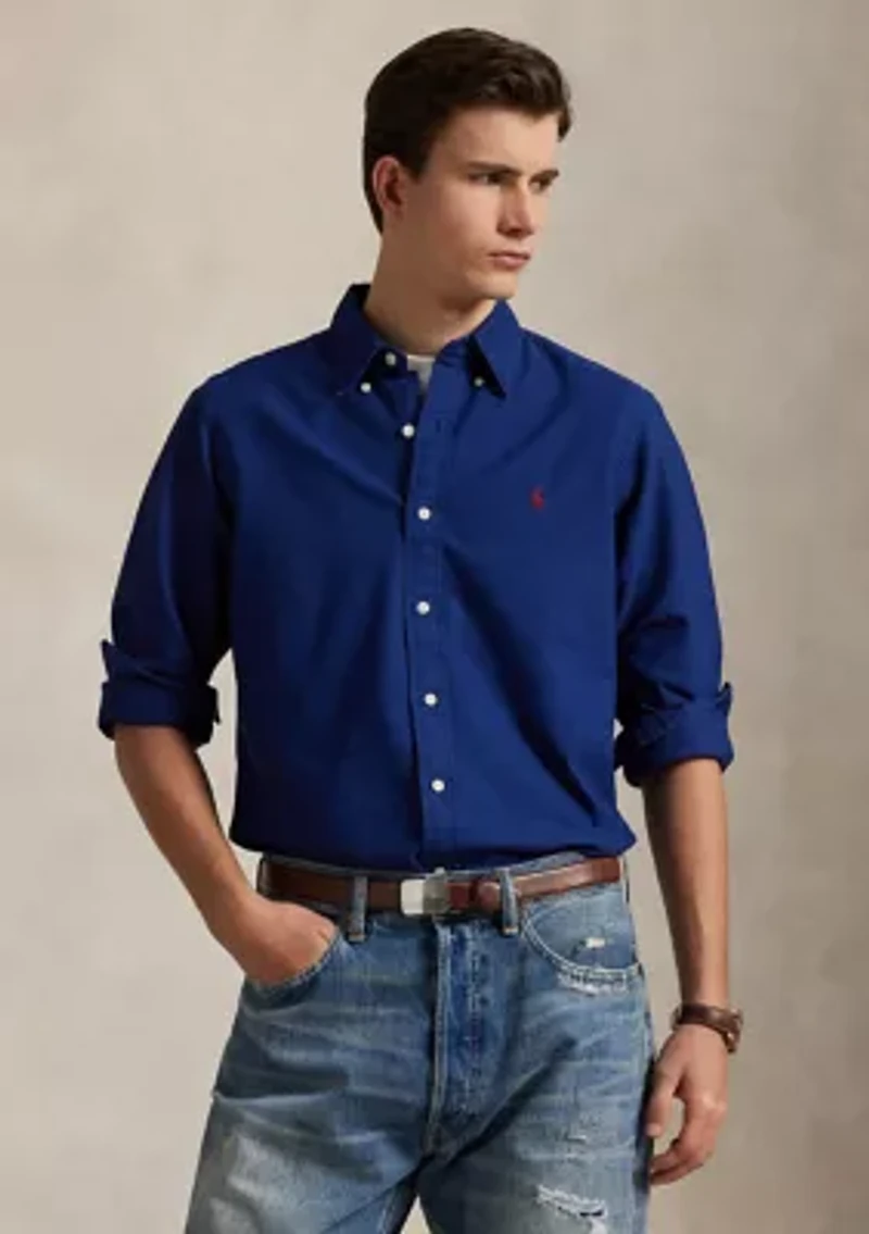 Classic Fit Garment-Dyed Oxford Shirt