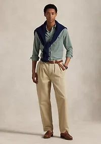 Classic Fit Gingham Stretch Poplin Shirt