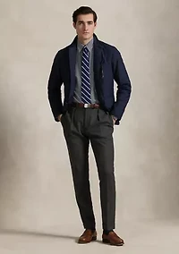 Classic Fit Gingham Stretch Poplin Shirt