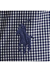 Classic Fit Gingham Stretch Poplin Shirt