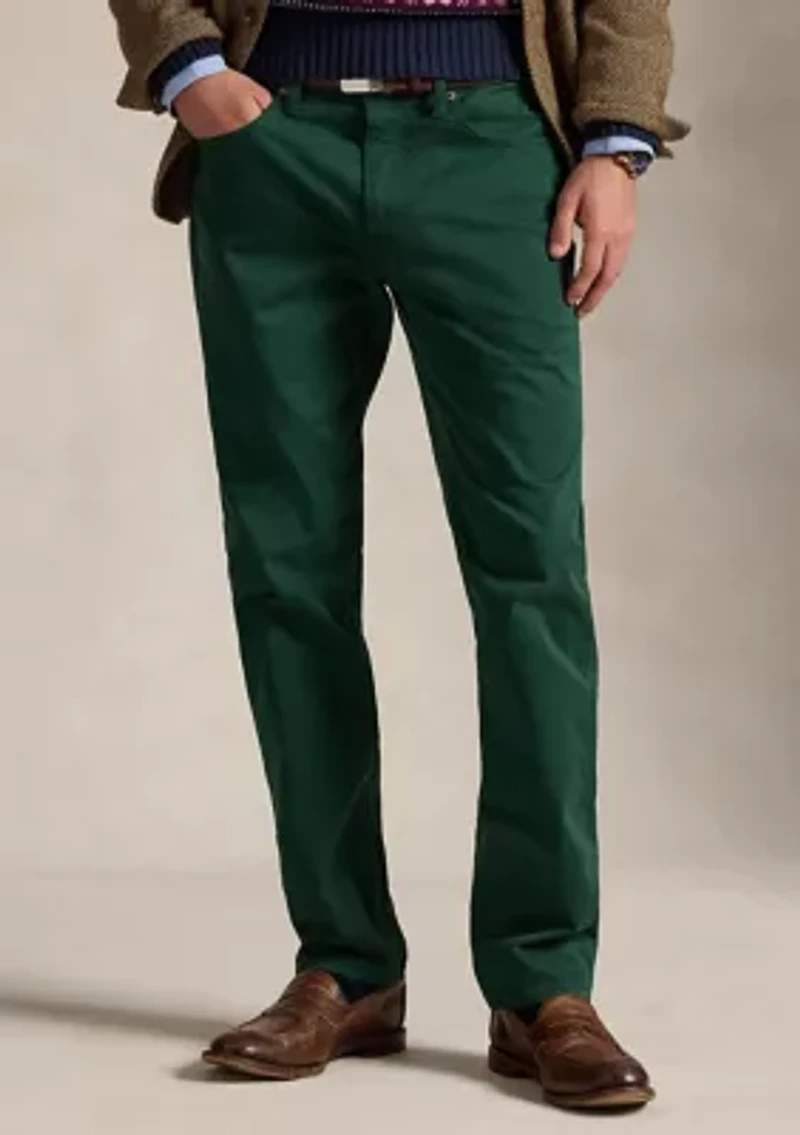 Varick Slim Straight Stretch Sateen Pants