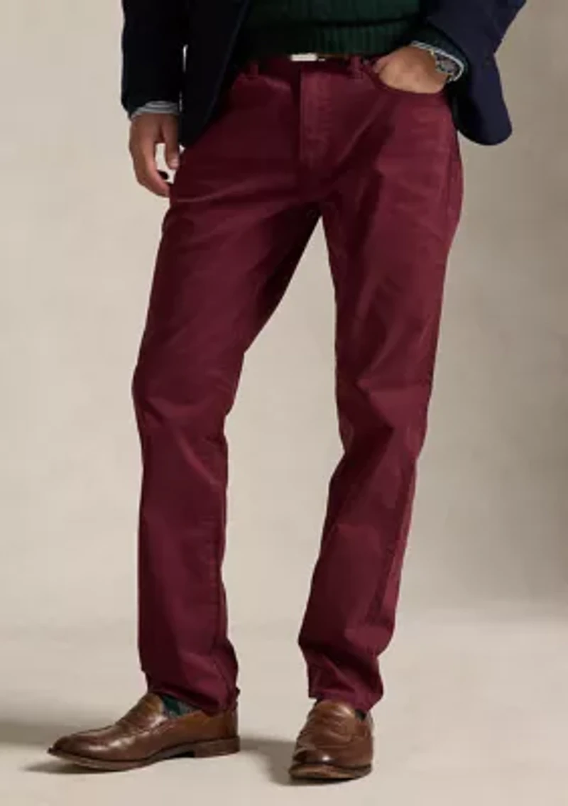 Varick Slim Straight Stretch Sateen Pants