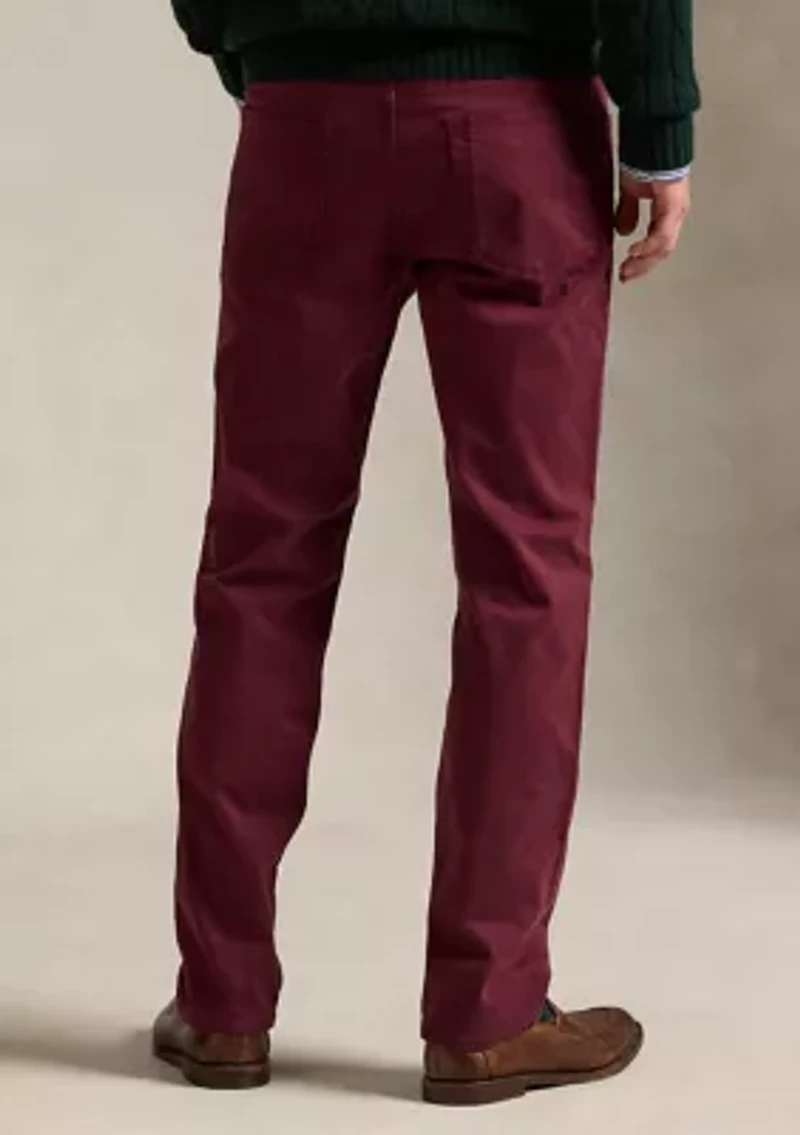 Varick Slim Straight Stretch Sateen Pants