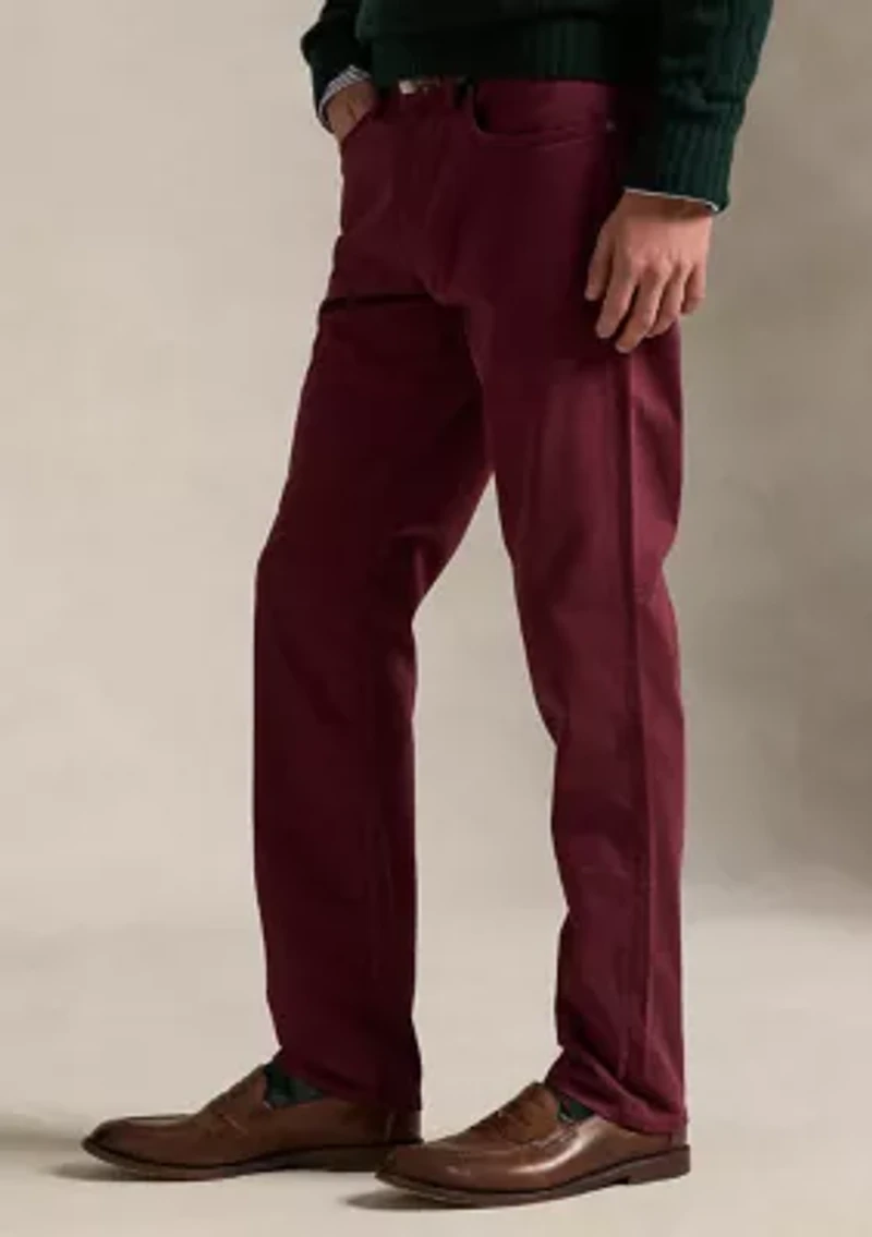 Varick Slim Straight Stretch Sateen Pants