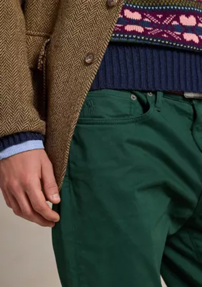 Varick Slim Straight Stretch Sateen Pants