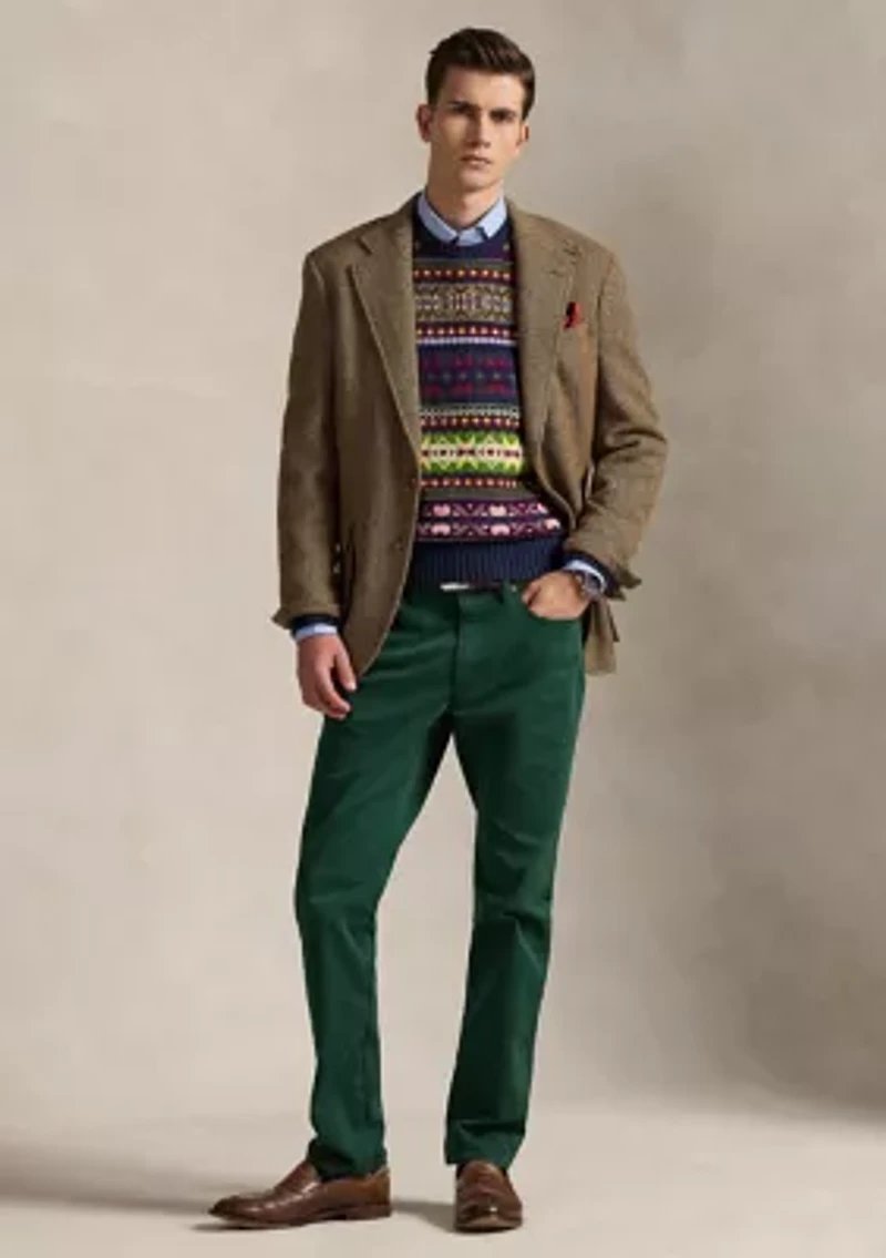 Varick Slim Straight Stretch Sateen Pants