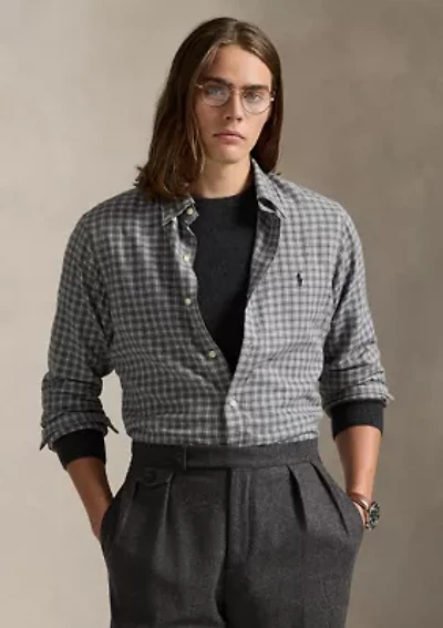 Classic Fit Plaid Twill Shirt