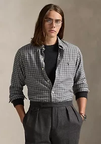 Classic Fit Plaid Twill Shirt