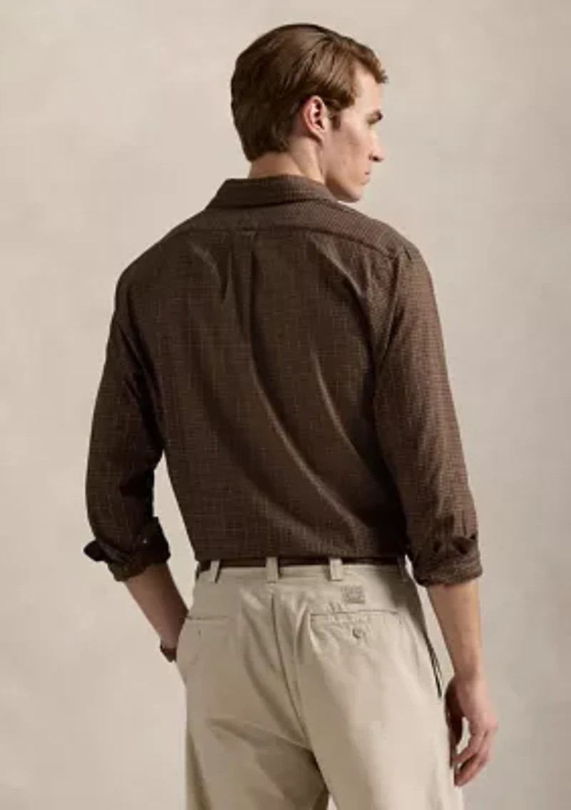 Classic Fit Plaid Twill Shirt