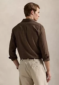 Classic Fit Plaid Twill Shirt