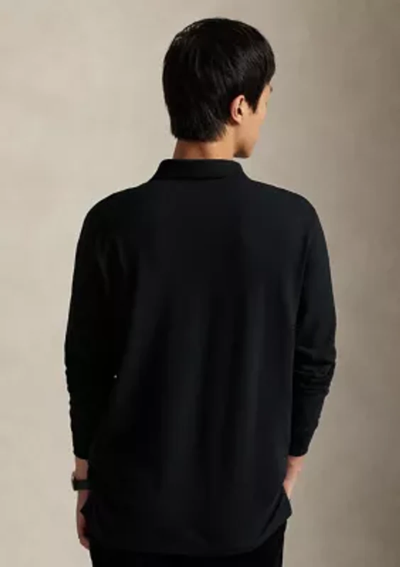 Classic Fit Stretch Mesh Polo Shirt