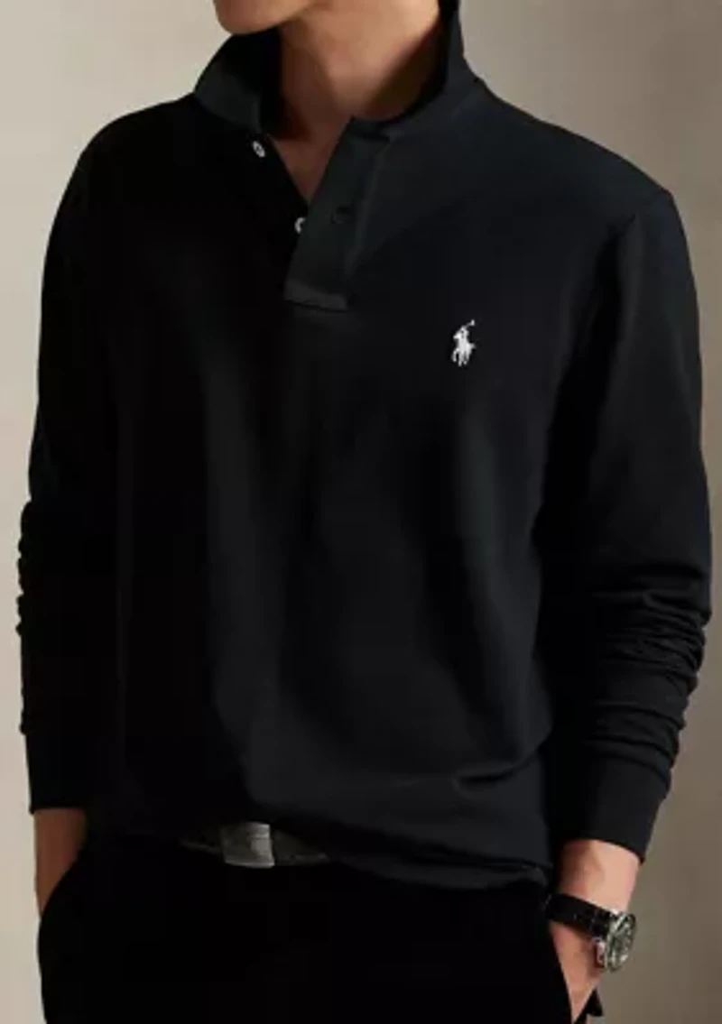 Classic Fit Stretch Mesh Polo Shirt