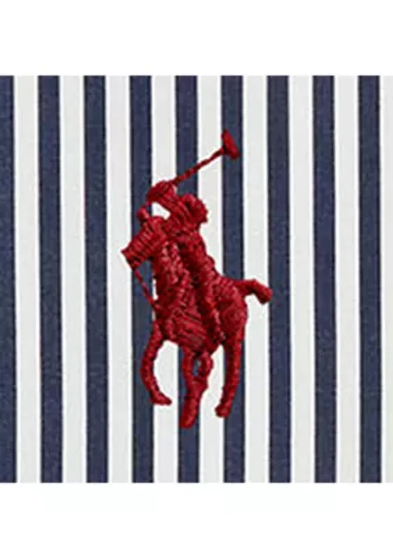 Classic Fit Striped Poplin Shirt