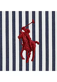 Classic Fit Striped Poplin Shirt