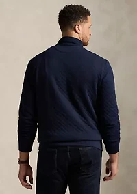 Big & Tall Quilted Double-Knit Jersey Pullover