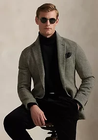 Waffle-Knit Fleece Turtleneck