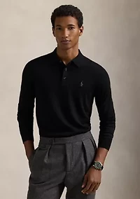 Wool Polo-Collar Sweater