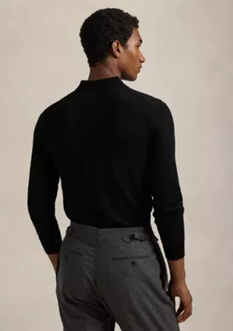 Wool Polo-Collar Sweater