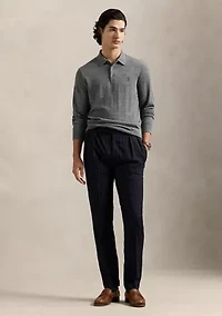 Wool Polo-Collar Sweater