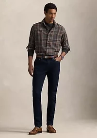 Classic Fit Plaid Brushed Flannel Shirt