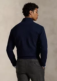 Quilted Double-Knit Jersey Pullover